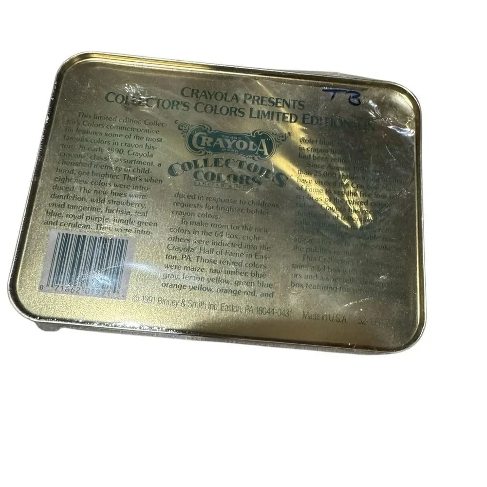 Vintage Crayola Crayons Limited Edition Collectors Tin with 72 Crayons NEW